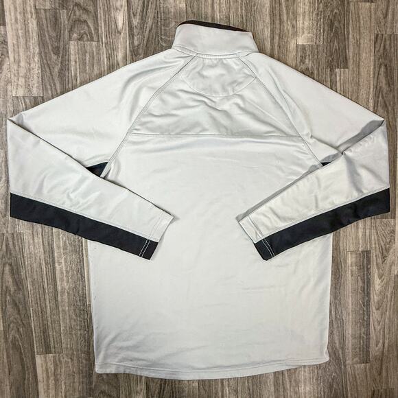 FILA Men’s Grey & Black Quarter-Zip Pullover 95% Polyester 5% Spandex - Picture 2 of 6